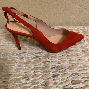 Adorable Kate Spade Red Slingback Pointy Heel